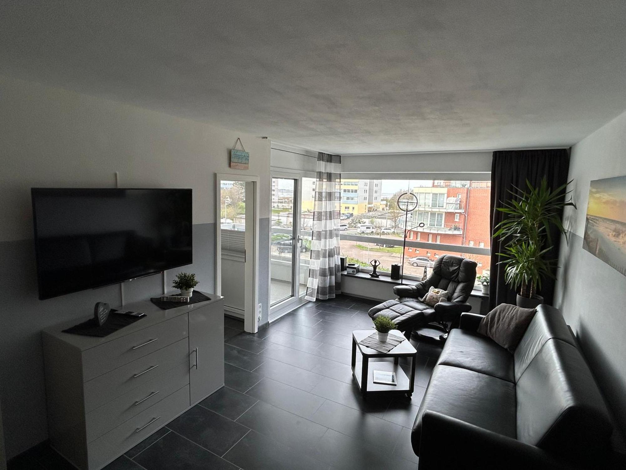 Frische Brise Ferienwohnung Mit Meerblick Cuxhaven Exteriör bild