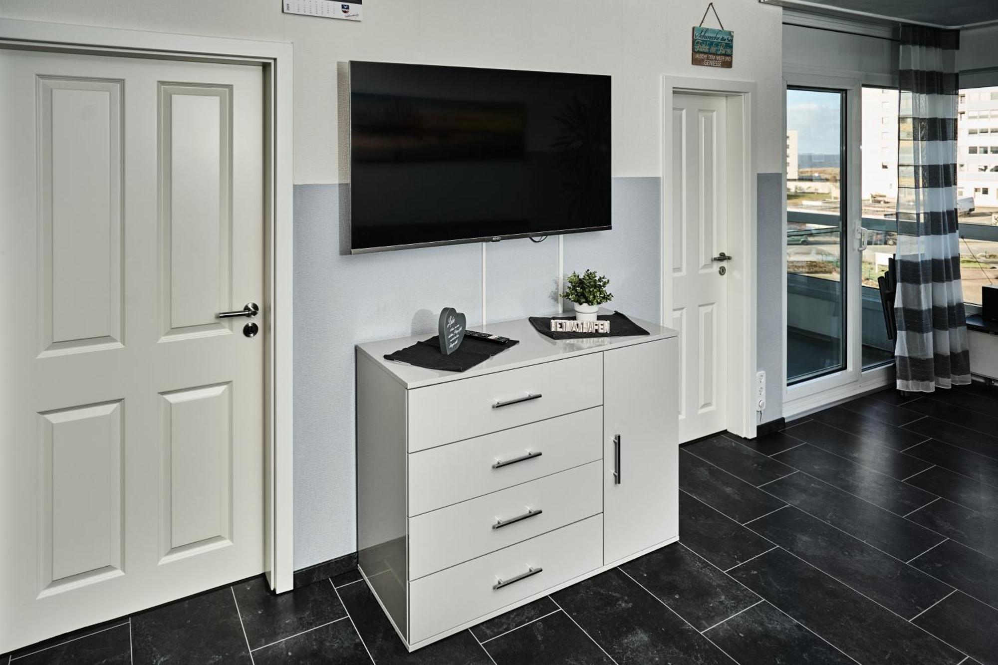 Frische Brise Ferienwohnung Mit Meerblick Cuxhaven Exteriör bild